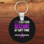 Epilepsy Awareness Seizure Epileptic Warrior Survi Sleutelhanger (Voorkant)