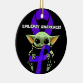 Epilepsy Awareness Shirt Keramisch Ornament (Rechts)