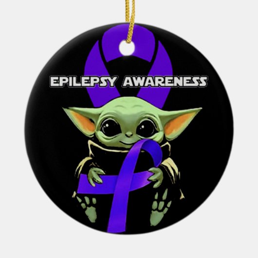 Epilepsy Awareness Shirt Keramisch Ornament (Voorkant)