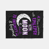 Epilepsy Awareness Shirten - Epilepsy Awareness Pr Fleece Deken (Voorkant (Horizontaal))