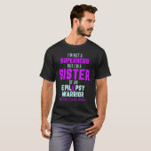 Epilepsy Awareness Sister Hero Epileptic Warrior S T-shirt (Voorkant volledig)