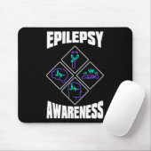 Epilepsy Awareness Specialize Epileptic Warrior Su Muismat (Met muis)