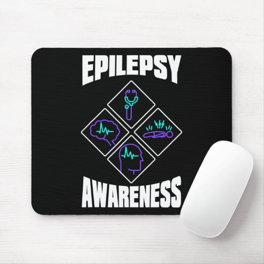 Epilepsy Awareness Specialize Epileptic Warrior Su Muismat (Met muis)