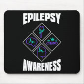 Epilepsy Awareness Specialize Epileptic Warrior Su Muismat (Voorkant)