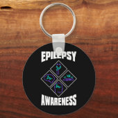 Epilepsy Awareness Specialize Epileptic Warrior Su Sleutelhanger (Voorkant)