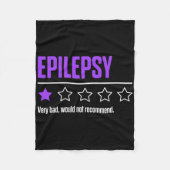 Epilepsy Awareness Succeed Epileptic Warrior Survi Fleece Deken (Voorkant)