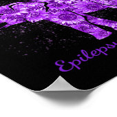 Epilepsy Awareness Sunflower Elephant Be Kind  Poster (Hoek)