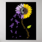 Epilepsy Awareness Sunflower  Poster (Voorkant)