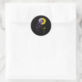 Epilepsy Awareness Sunflower  Ronde Sticker (Tas)
