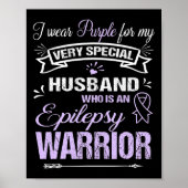 Epilepsy Awareness Support Husbynd Warrior Walk Ru Poster (Voorkant)