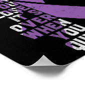 Epilepsy Awareness Support Ribbon Poster (Hoek)