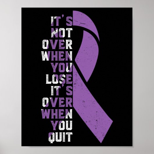 Epilepsy Awareness Support Ribbon Poster (Voorkant)