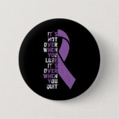 Epilepsy Awareness Support Ribbon Ronde Button 5,7 Cm (Voorkant)