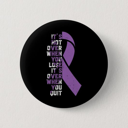 Epilepsy Awareness Support Ribbon Ronde Button 5,7 Cm (Voorkant)
