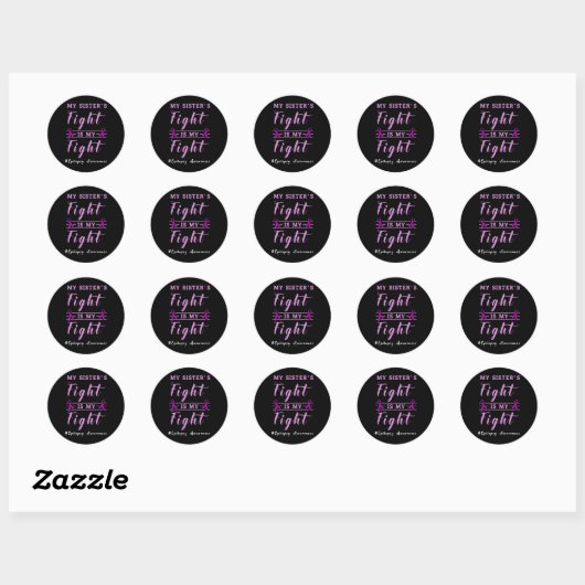 Epilepsy Awareness Support  Ronde Sticker (Vel)