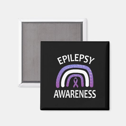 Epilepsy Awareness Survivor And Warrior Support  Magneet (Voorkant / Achterkant)