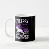 Epilepsy Awareness Unicorn Purple Ribbon Seizure D Koffiemok (Links)