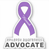 Epilepsy Awareness Vinyl Sticker (Voorkant)
