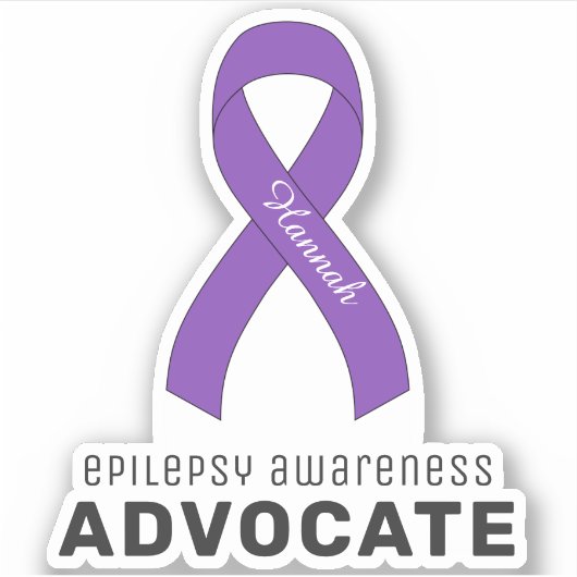 Epilepsy Awareness Vinyl Sticker (Voorkant)