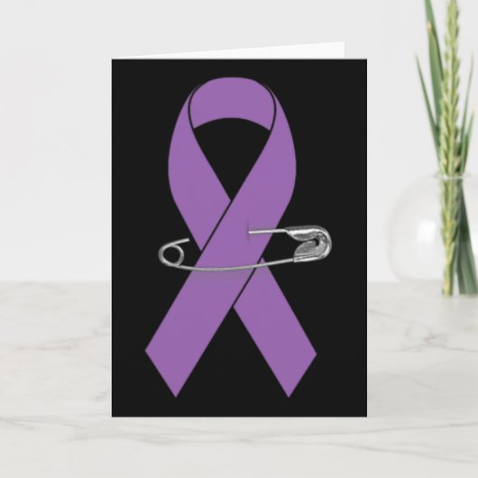 Epilepsy Awareness Walk Supporter Ribbon Kaart (Voorkant)