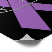 Epilepsy Awareness Walk Supporter Ribbon  Poster (Hoek)