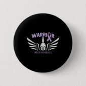 Epilepsy Awareness Warrior Ribbon  Ronde Button 5,7 Cm (Voorkant)