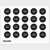 Epilepsy Awareness Warrior Ribbon Ronde Sticker (Vel)
