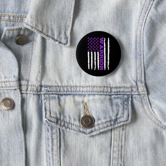 Epilepsy Awareness Warrior  Ronde Button 5,7 Cm (In situ)