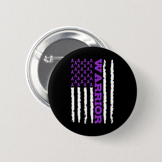 Epilepsy Awareness Warrior Ronde Button 5,7 Cm (Voorkant /achterkant)