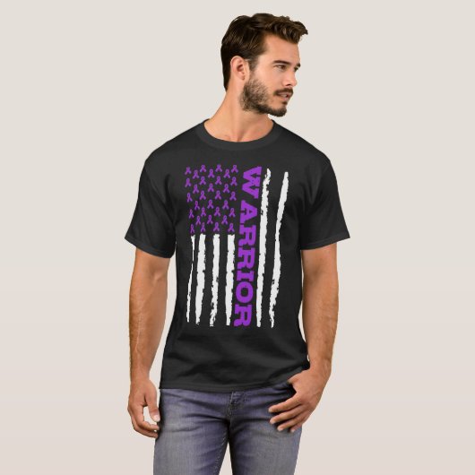 Epilepsy Awareness Warrior T-shirt (Voorkant volledig)