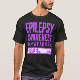 Epilepsy Awareness Wear Purple Proudly T-shirt