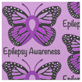 Epilepsy Awareness with Butterfly Ribbon Stof