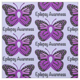 Epilepsy Awareness with Butterfly Ribbon Stof