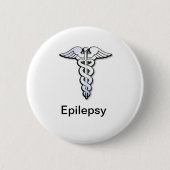 Epilepsy badge ronde button 5,7 cm (Voorkant)