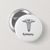 Epilepsy badge ronde button 5,7 cm (Voorkant /achterkant)