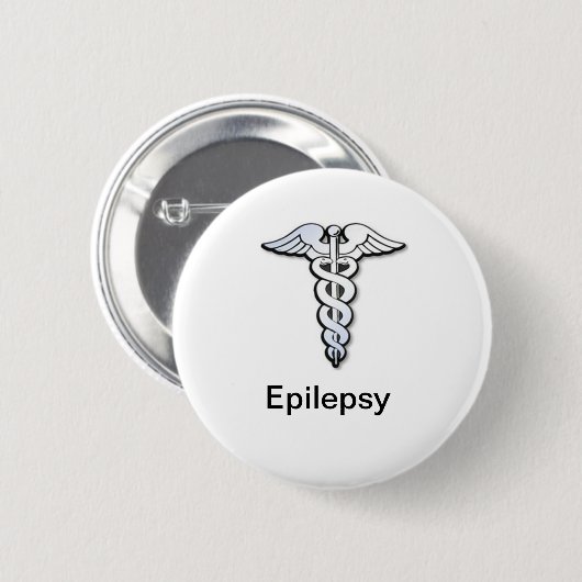 Epilepsy badge ronde button 5,7 cm (Voorkant /achterkant)