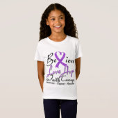 Epilepsy Believe Heart Collage T-shirt (Voorkant volledig)