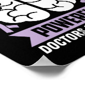 Epilepsy Bewust Mijn hersengolven zijn zo krachtig Poster (Hoek)