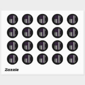 Epilepsy Bewustheid Amerikaanse vlag Epilepsie Ronde Sticker (Vel)