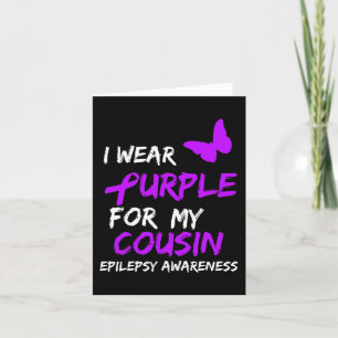 Epilepsy Bewustheid dat ik Paars Draag heb voor mi Kaart