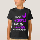 Epilepsy Bewustheid dat ik Paars Draag heb voor mi T-shirt (Voorkant)