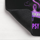 Epilepsy Bewustheid dat ik Paars voor mijn dochter Muismat (Hoek)