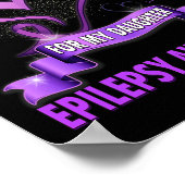 Epilepsy Bewustheid dat ik Paars voor mijn dochter Poster (Hoek)