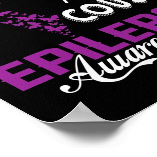 Epilepsy Bewustheid dat ik Paars voor mijn nicht F Poster (Hoek)