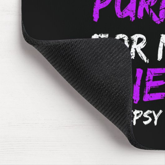 Epilepsy Bewustheid dat ik Paars voor mijn nichtri Muismat (Hoek)