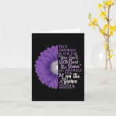 Epilepsy Bewustheid die ze in haar oervloer doorzo Kaart (Gele Bloem)