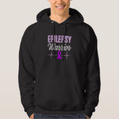 Epilepsy Bewustheid Epileptische waander Overlevin Hoodie (Voorkant)