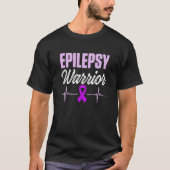 Epilepsy Bewustheid Epileptische waander Overlevin T-shirt (Voorkant)