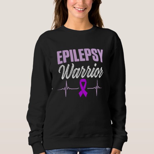 Epilepsy Bewustheid Epileptische waander Overlevin Trui (Voorkant)