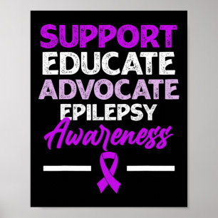 Epilepsy Bewustheid Epileptische warrior Surviof 2 Poster